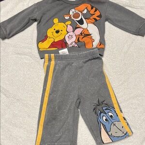 Disney Gray and Yellow Kids Pajamas